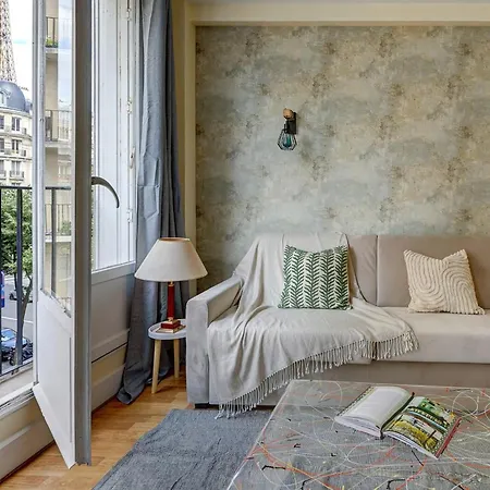Lägenhet Bnbnova -1br - Champ De Mars & Eiffel Tower *