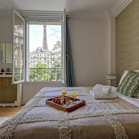 Bnbnova -1br - Champ De Mars & Eiffel Tower Lägenhet