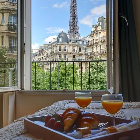 Lägenhet Bnbnova -1br - Champ De Mars & Eiffel Tower